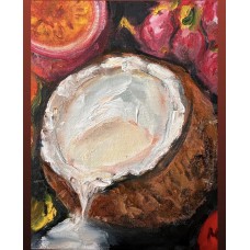Tropical Fruits - Juicy Still Life. Oil painting on canvas 30*40 см 
